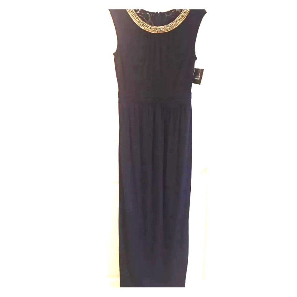 Ellen Tracy Dress - Classy and NWT- Navy and Gold
